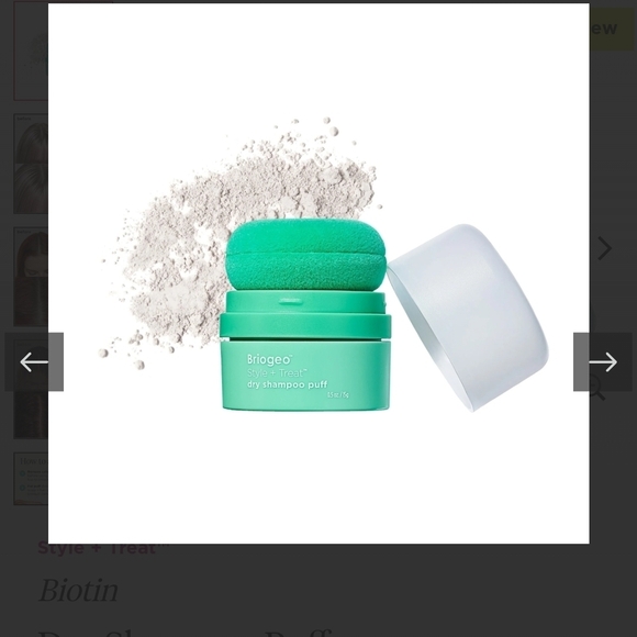 Briogeo Style + Treat Dry Shampoo Puff - Picture 2 of 2